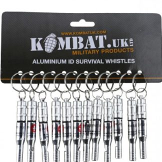 The KombatUK ID Whistle is Sold by Devon Outdoor and The Camping and Kite Centre.